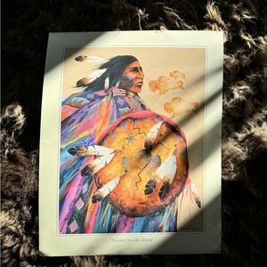 Vintage Poster “Sacred Thunder Shield” by Jim Prindville